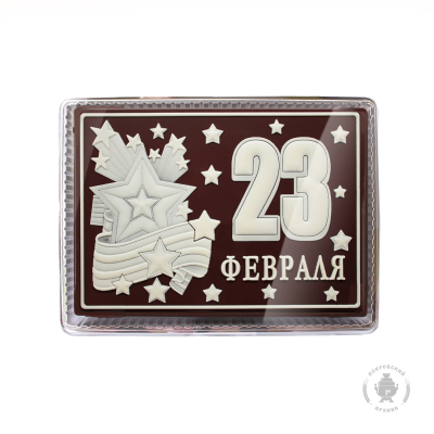 23 Февраля звезда (600 грамм) пряник в шоколаде