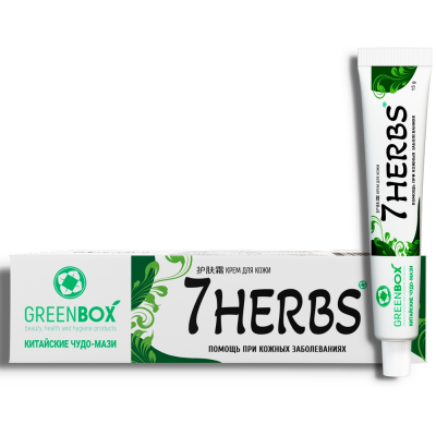 7HERBS. Китайская мазь 7 трав от кожных заболеваний | 15 г